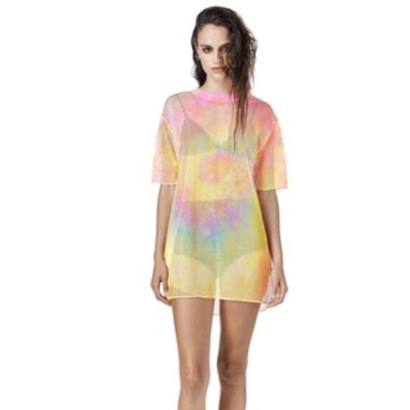 UNIF Relapse Mesh Tie-Dye Tee - Picture 4 of 6